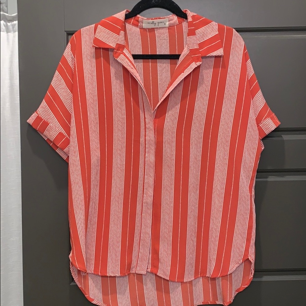 Molly Green Stripped Blouse